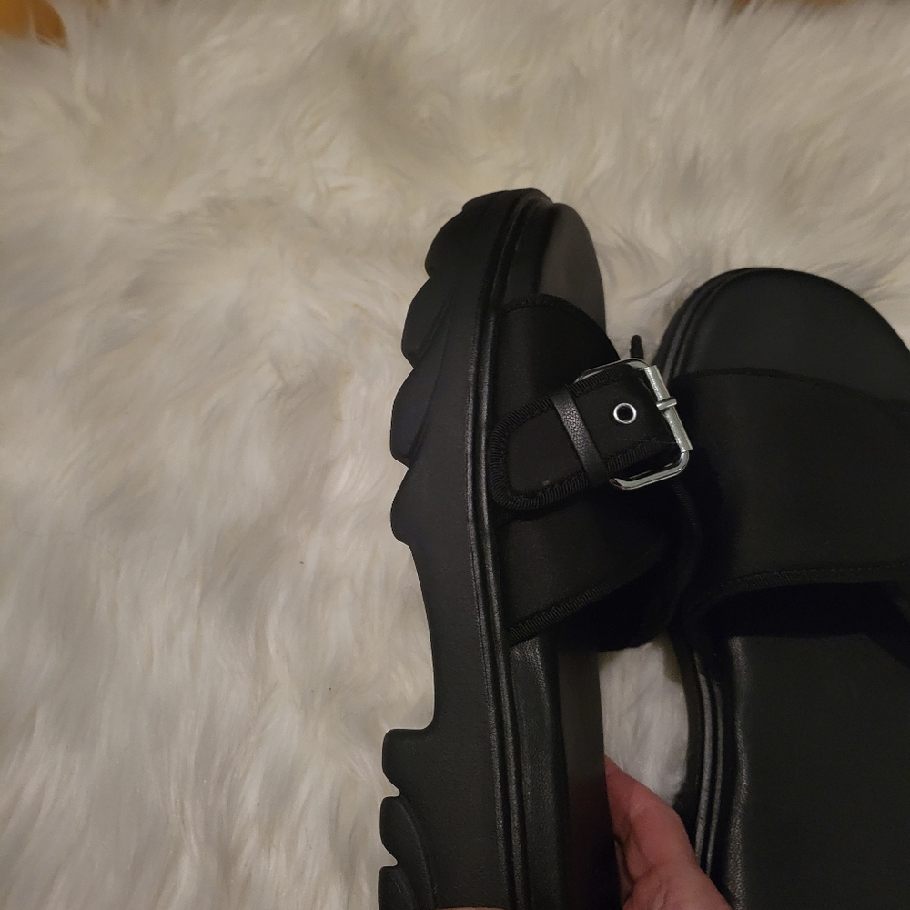 H&M Chunky Platform Neoprene Slides - image 3
